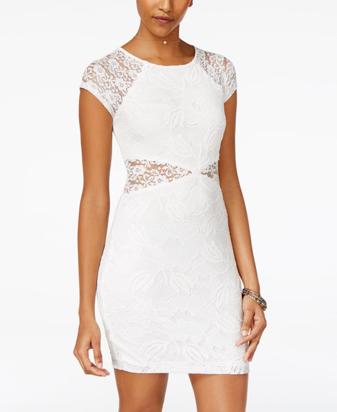 Bcx Juniors Illusion Lace Bodycon Dress